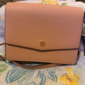 Tory Burch Robinson convertible shoulder bag/ Pink Moon